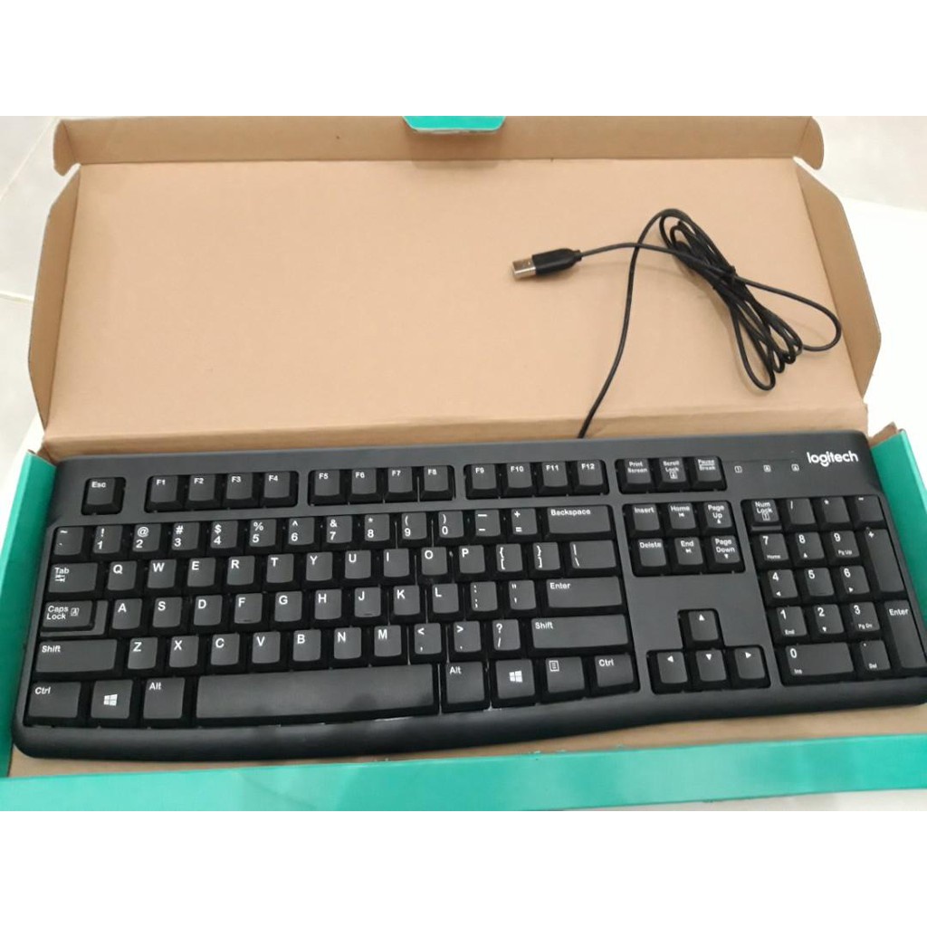 Keyboard LOGITECH ASLI K120 / Key Board Kabel LOGITECH/Keyboard USB K120