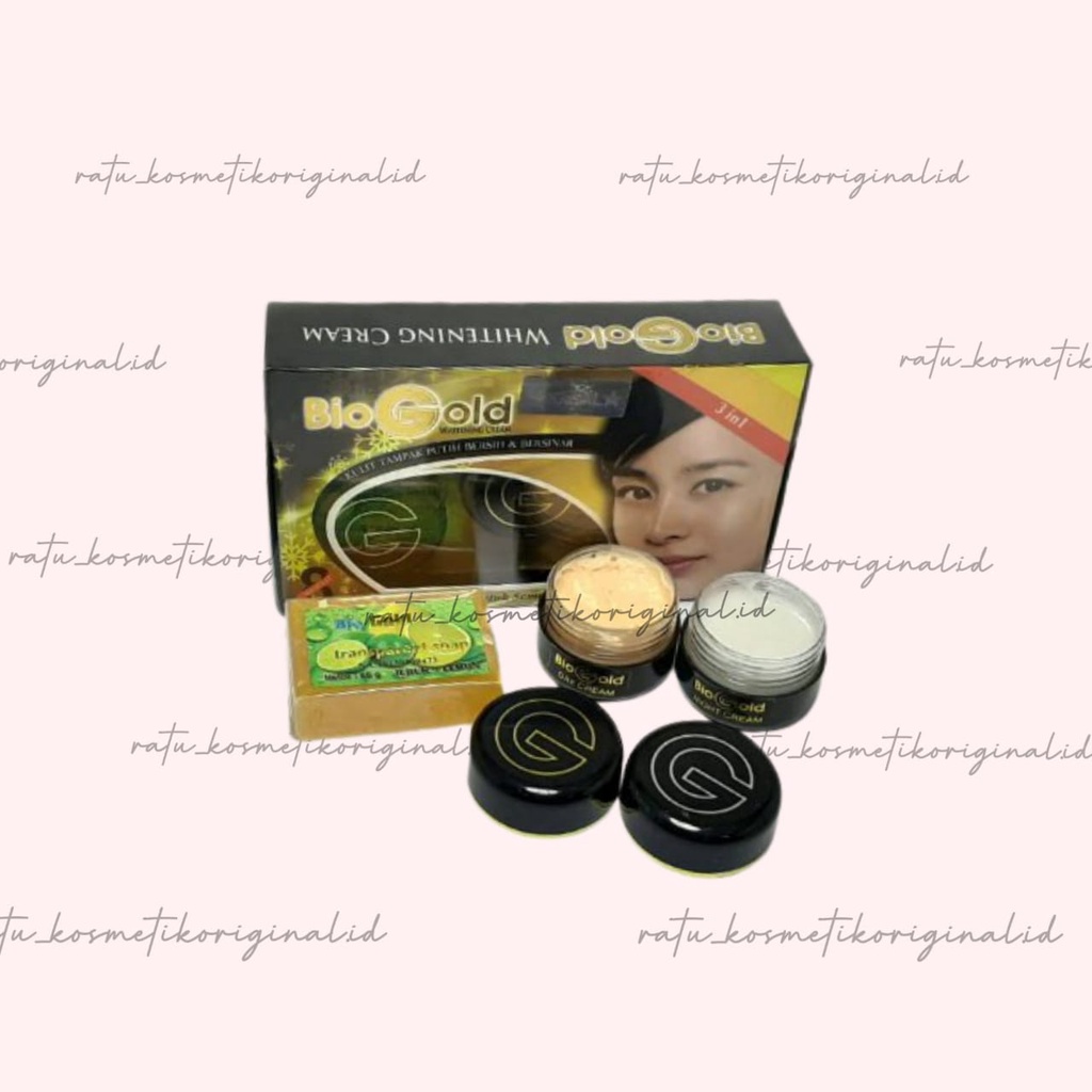 Cream Bio Gold 3 in 1 Paket Cream Wajah Biogold Cream Pemutih Wajah Bpom Biogold Original Paket Skin