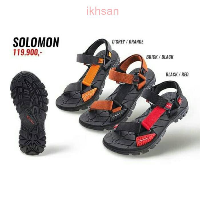 CAFU SOLOMON Sepatu Sendal Sandal Gunung Hiking Pria Cowok Original -
