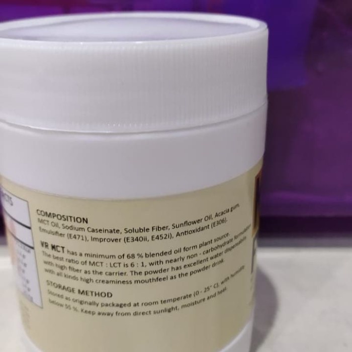

LAINNYA-KEMASAN-MINUMAN- VR MCT POWDER KETOFRIENDLY 150 GR (PROMOTION PRICE) -MINUMAN-KEMASAN-