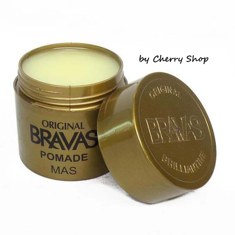 [BPOM] [HALAL] BRAVAS Pomade Brilliantine Minyak Rambut Line Blue Executive / Mas / Black 80G BRASOV