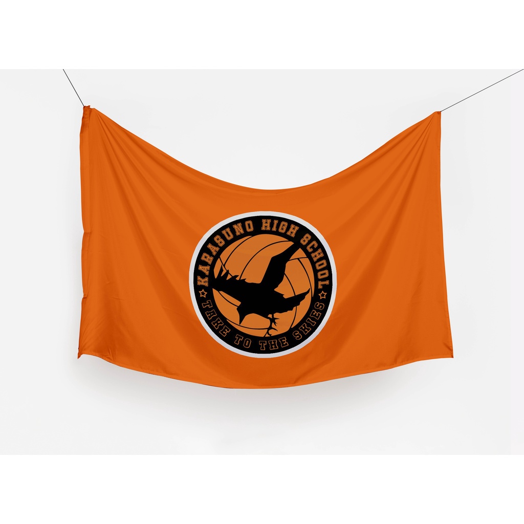 NEW BENDERA ANIME KARASUNO Haikyu Tapestry Fabric Flag Banner