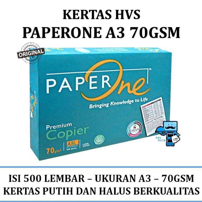 

Kertas Hvs A3 70 Gram Paperone ( 1 Rim )