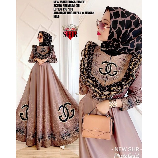 Gamis rumbai SHR mewah original 100%