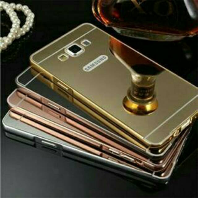 Bumper Samsung A5/ Bumper Case Mirror slediing alumunium free ongkir