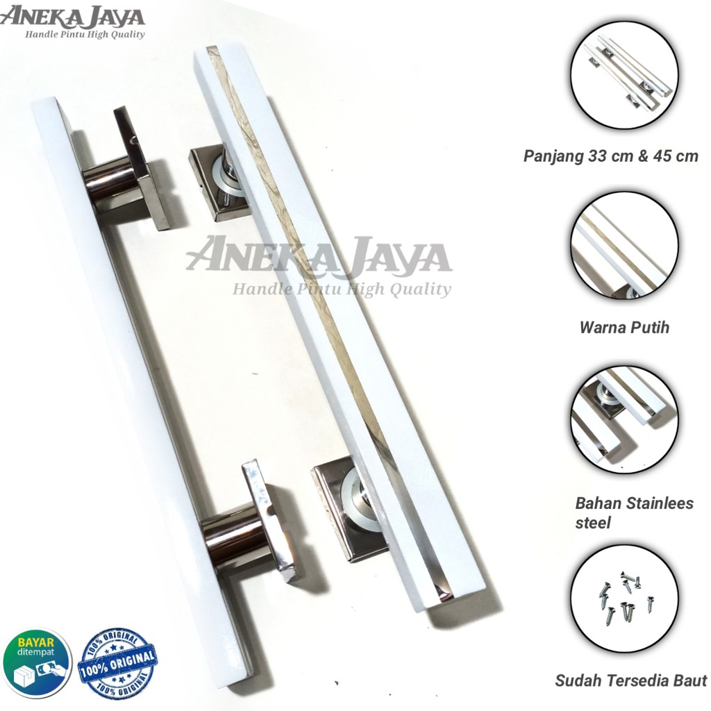 Handle set kunci pintu rumah 33 cm 45 cm Gagang Tarikan pintu rumah depan Pegangan pintu rumah mewah