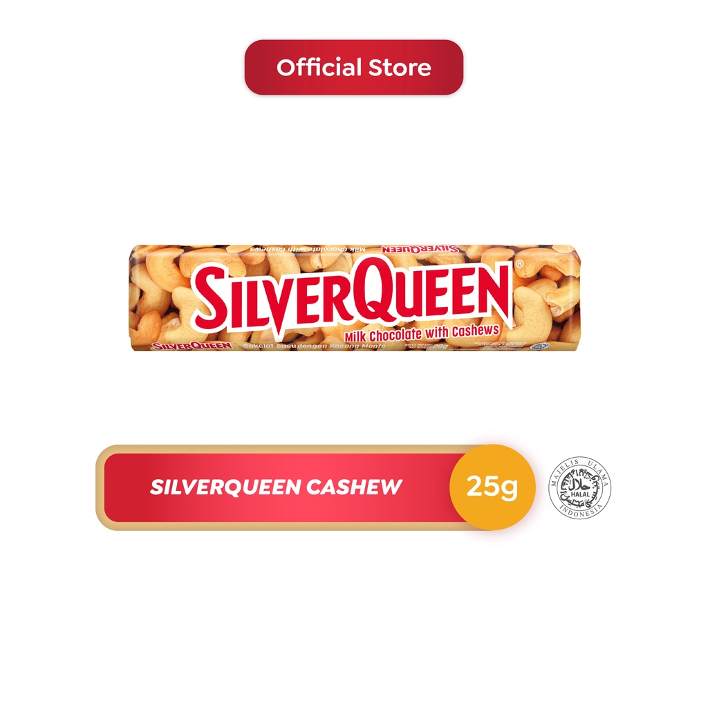 Promo Harga Silver Queen Chocolate Cashew 25 gr - Shopee