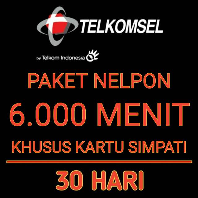 PAKET NELPON TELKOMSEL SIMPATI 4.000 MENIT BERLAKU 30 HARI