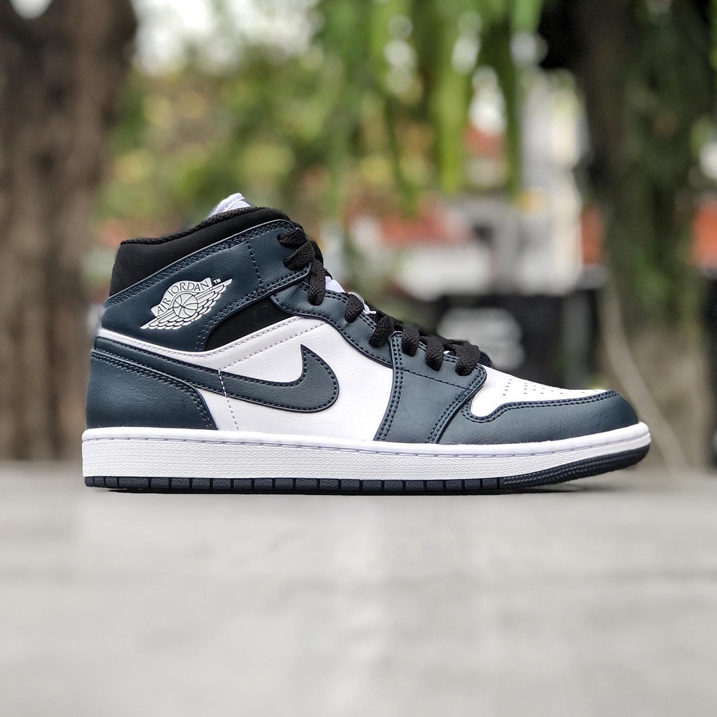 Nike Air Jordan 1 Mid Dark Teal 100% Original