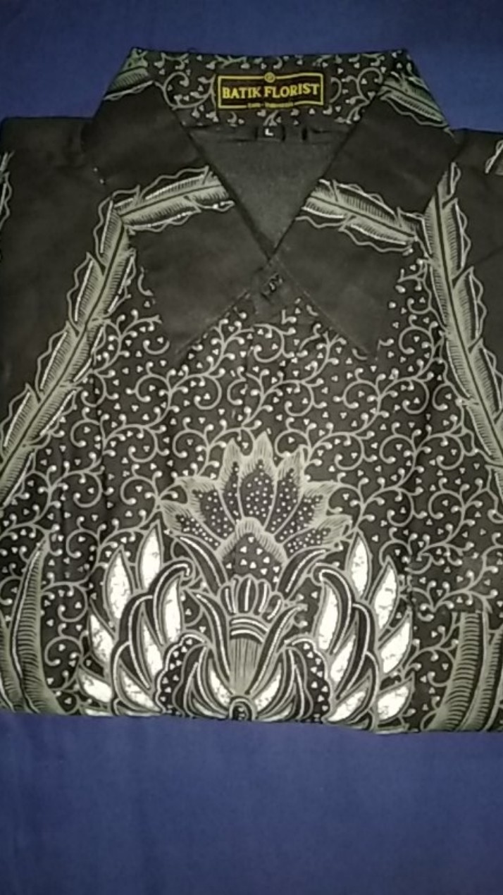 Peksi Mocca Pendek Kemeja Batik Pria Katun Primisima Full Furing