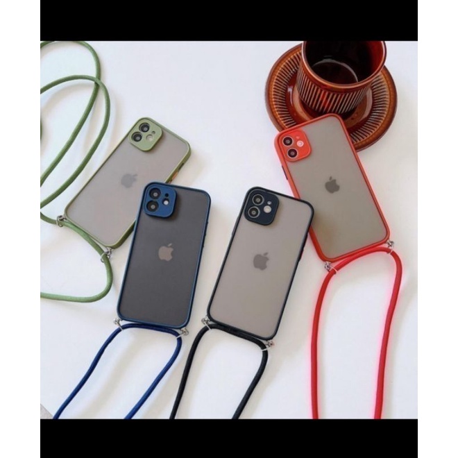 XIAOMI MI 8 LITE BUKPER DOVE CASE TALI GANTUNGAN WARNA