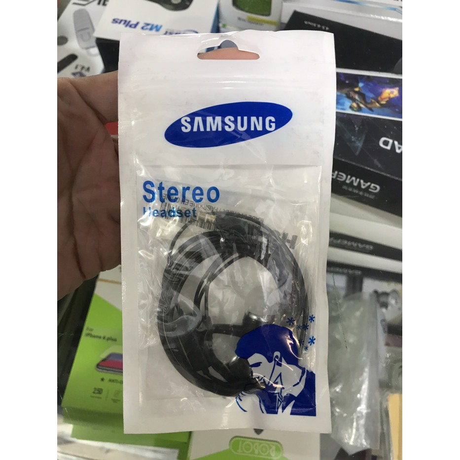 Handsfree earphone with microphone samsung black