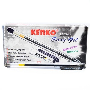 pen gell easy gell 0.5mm pen tintah bagus lusinan 12 pcs