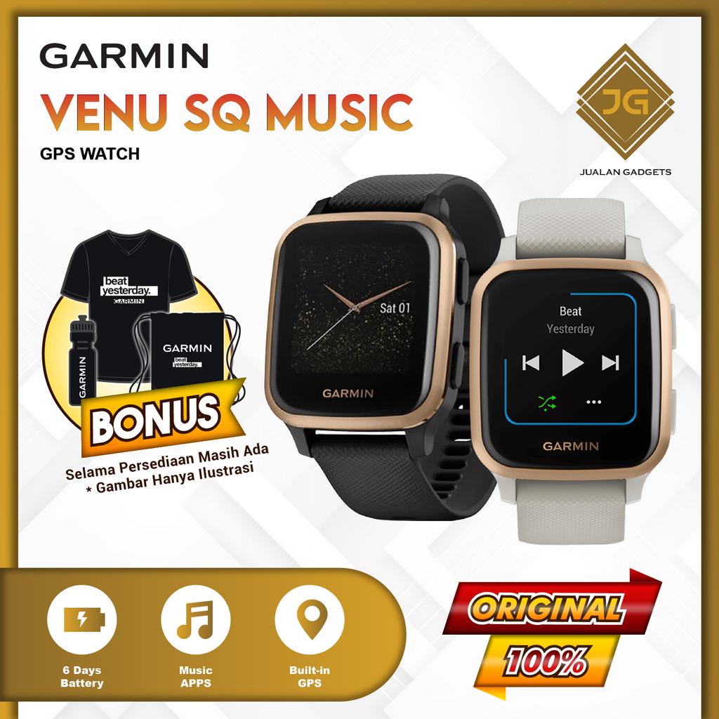 Garmin Venu SQ Music Garmin Square Smartwatch - Garansi Resmi TAM