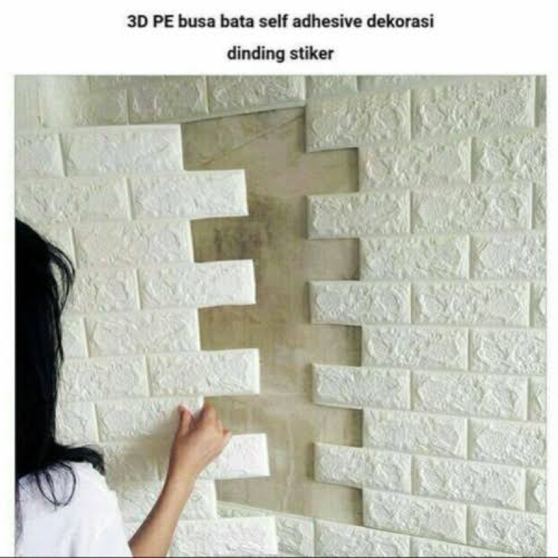 [PROMO] WALLPAPER DINDING MOTIF BATU BATA 70x38 WALLFOAM BATU BATA WALLPAPER FOAM BATA HIGH QUALITY-3