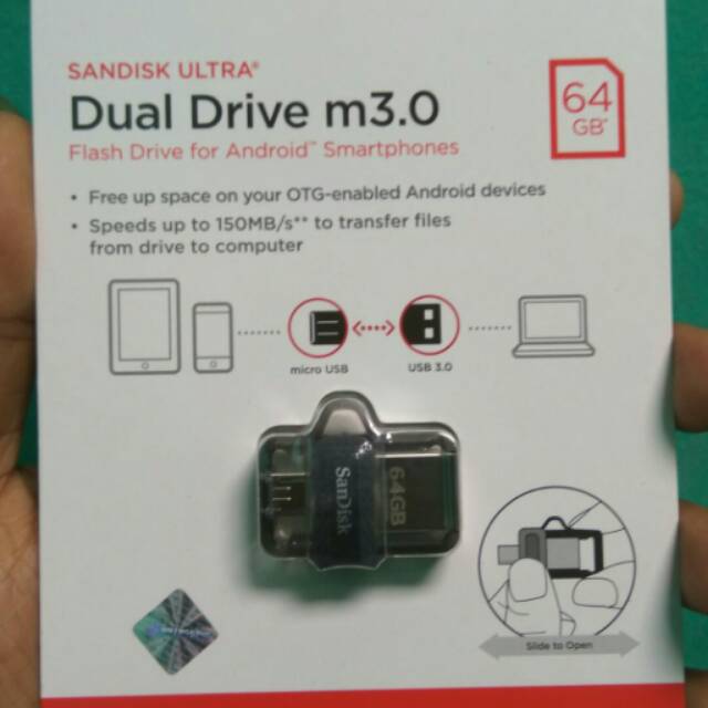 Sandisk Ultra 64GB Dual USB Drive m3.0 - OTG Flash drive NEW