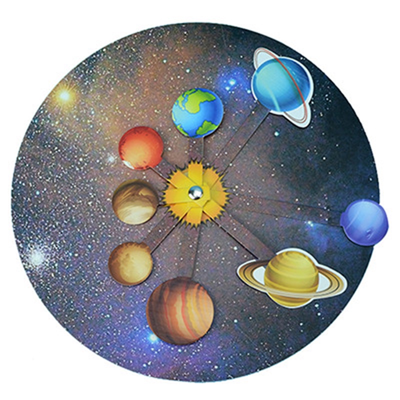 Mainan Rakitan Model Sistem Tata Surya Rotasi Putar Diy Untuk Edukasi Pengetahuan Astronomi