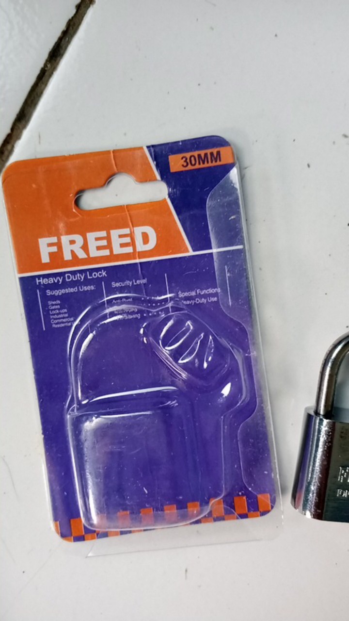 Rrt Kunci Gembok Putih Nikel 30 Mm Pendek (leher Pendek) Termurah