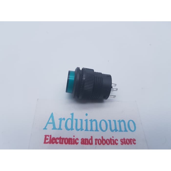 R16-503AD OFF-ON LED Light Self-locking Push Button Switch saklar 4p