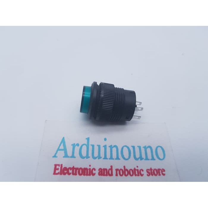 R16-503BD OFF-ON LED Light Temporary Push Button Switch non locking