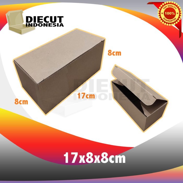 

kardus box kotak karton diecut uk 17x8x8