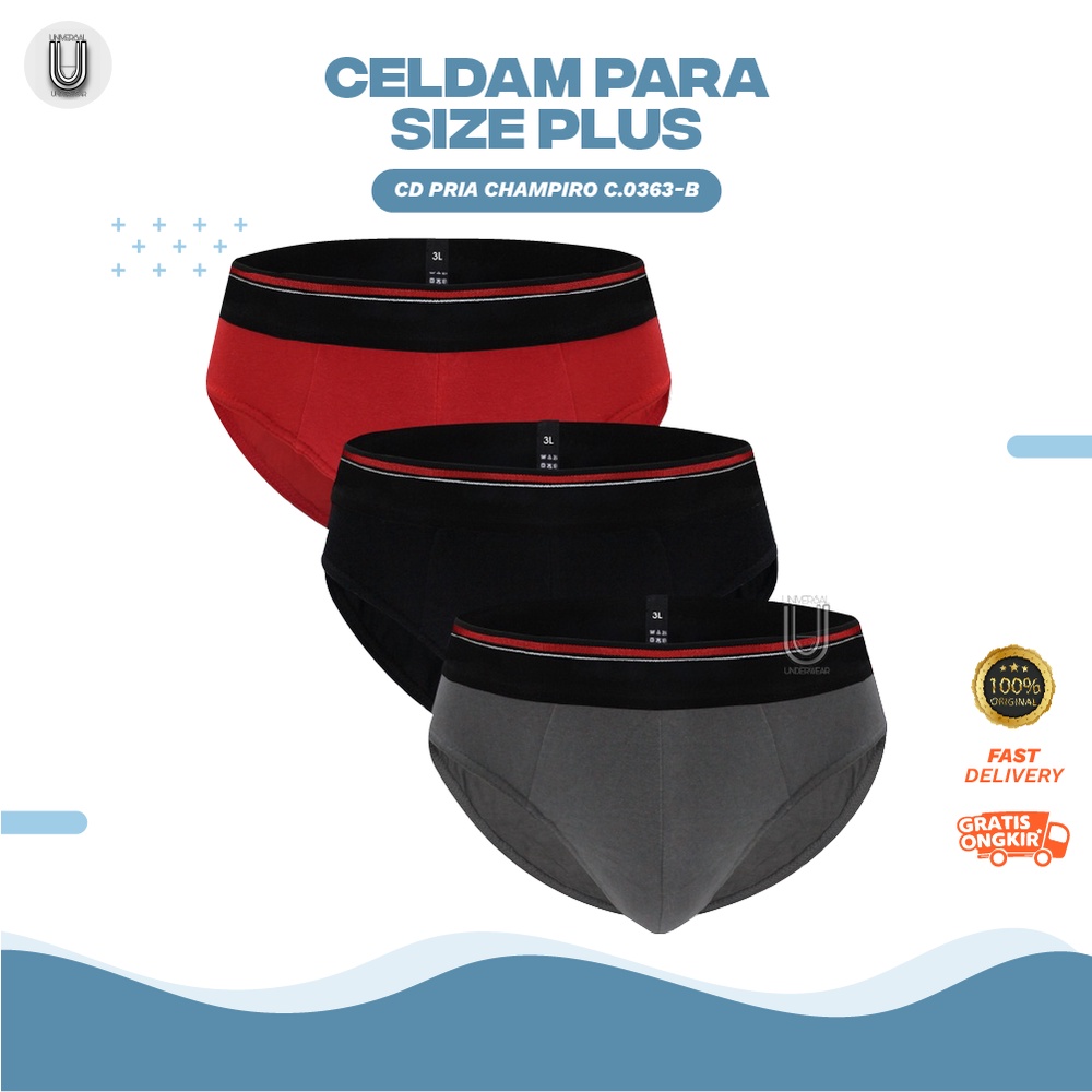 CD Celana Dalam Pria Champiro Sempak Laki Laki Cowok Dewasa Kode C.0363-B By Universal Underwear