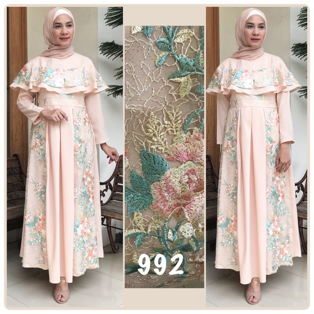 BEST SELLER   Jemia gamis 992 ⛔️⛔️SALE  150K⛔️⛔️   Gamis Cantik Nyaman
