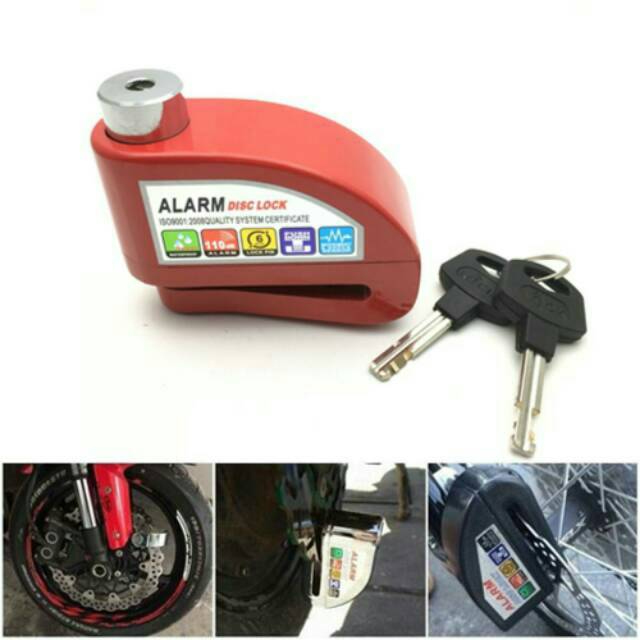 GEMBOK ALARM / GEMBOK CAKRAM MOTOR ALARM / GEMBOK ALARAM / DISC LOCK ALARM / KUNCI CAKRAM / GEMBOK