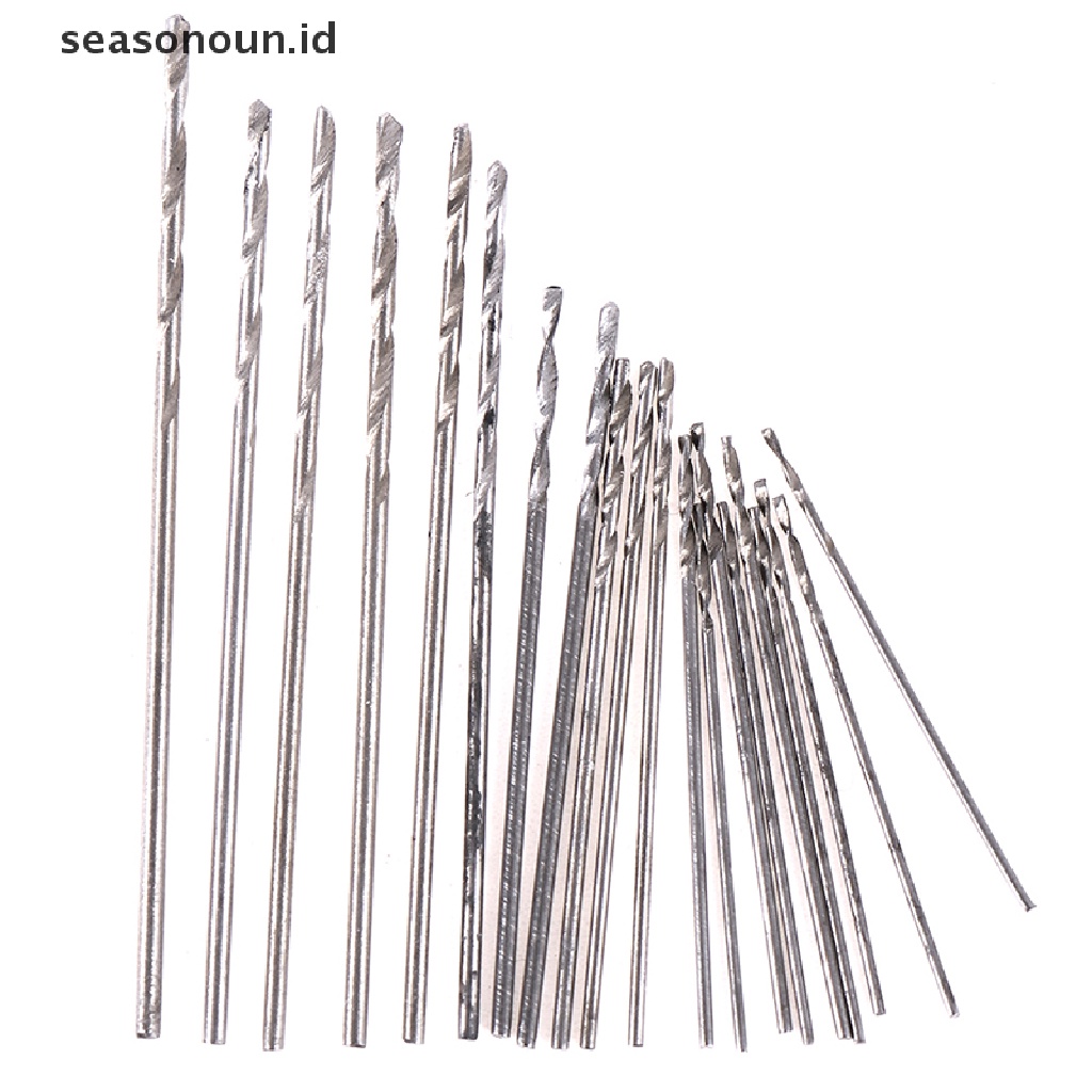 【seasonoun】 21 pcs mini twist micro-drill bits set &amp; aluminum hand drill &amp; case .