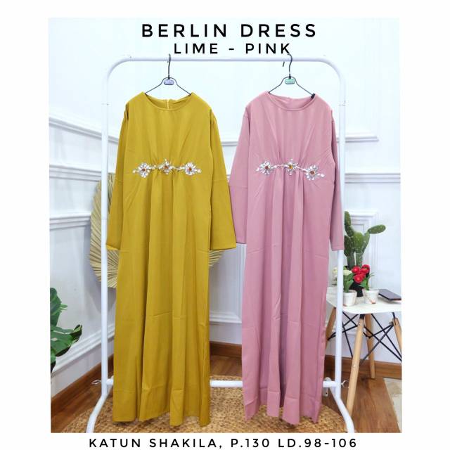 PROMO Berlin Dress Kaftan LIME