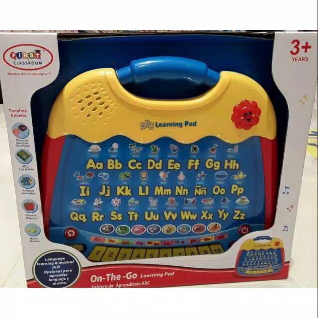 Mainan Anak Branded New Learning Pad Classroom Tablet Sperti VTech Leapfrog Tab Pad ABC Alphabets