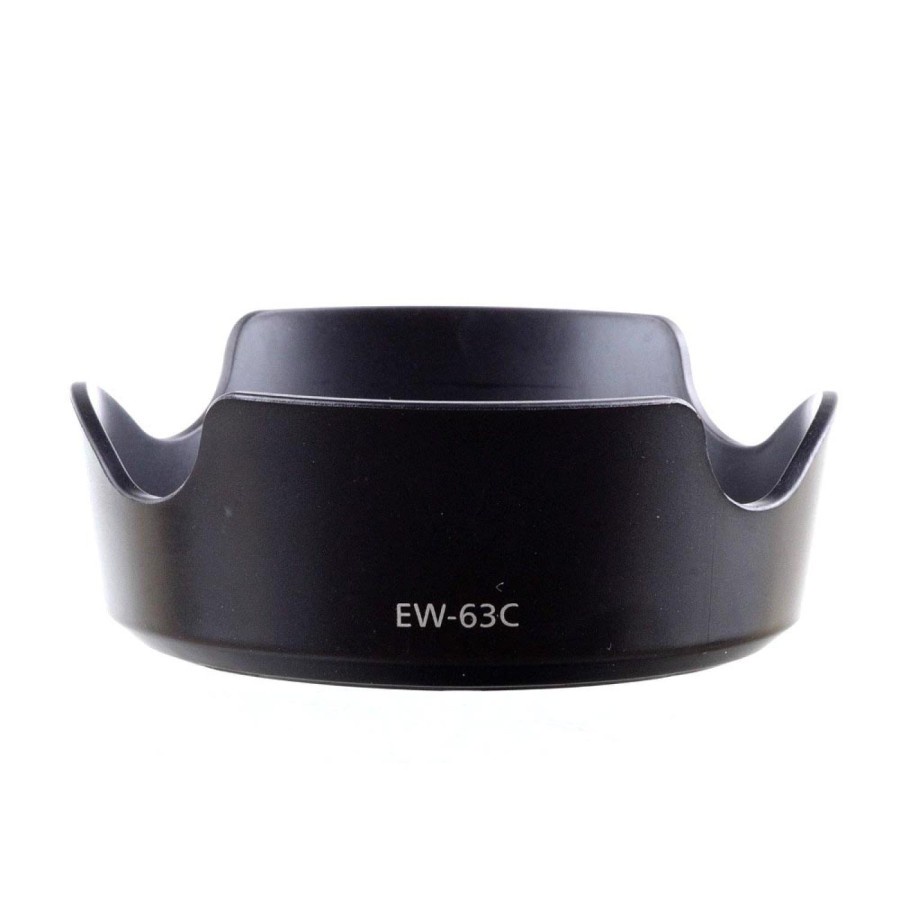 Lens Hood Lotus Style for Canon Camera EW-63C - Black