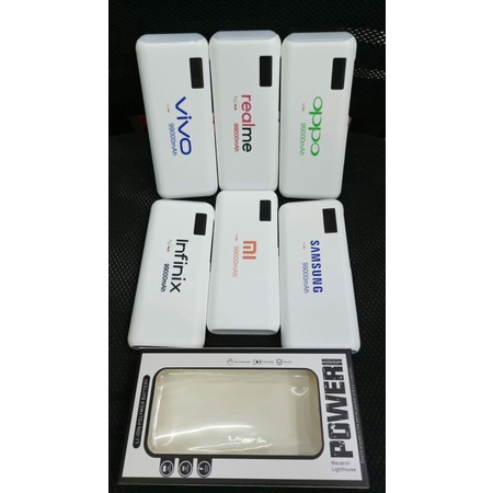 Murah Powerbank / Led light powerbank dual usb dua port 99000mah