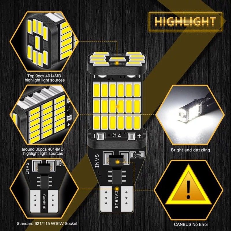 Lampu LED T10 T15 Untuk SEIN - SENJA 45smd 4014 Super Terang-5