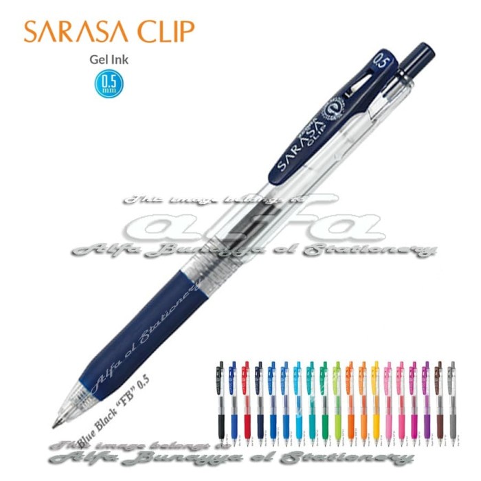 

Jual Sarasa Pulpen 0.5 (Ori) - Zebra Clip Gel Ink Pen 0,5 - Pena Tinta Murah