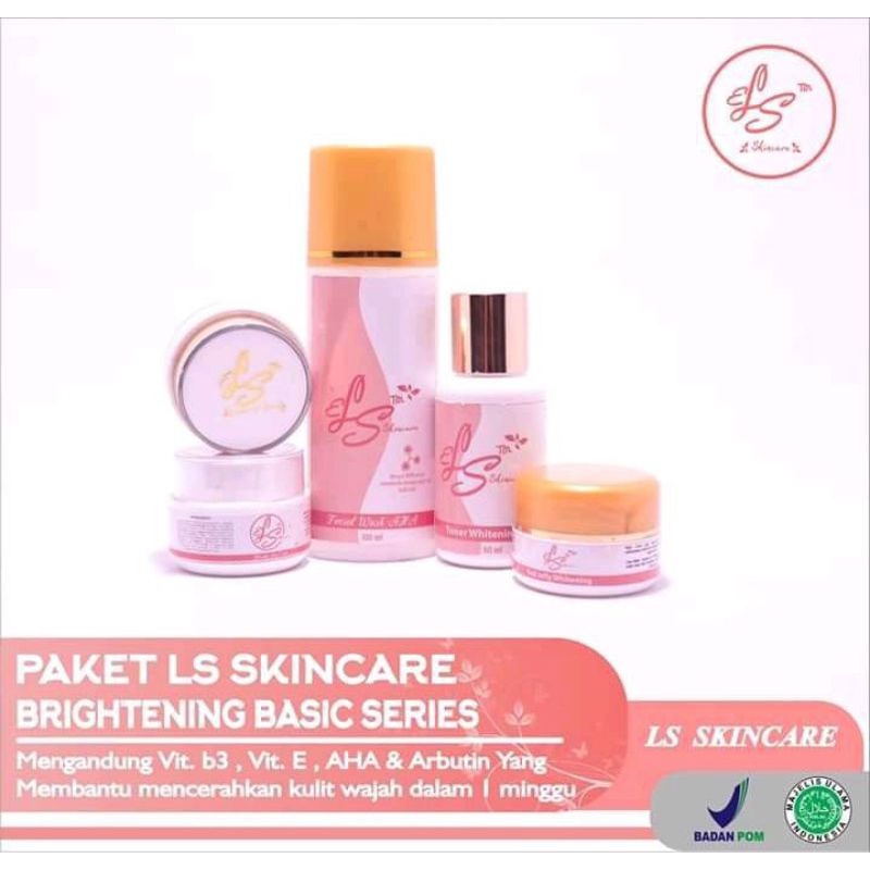eLS skincare / LS skincare beauty skincare pemutih wajah BPOM original paket brightening