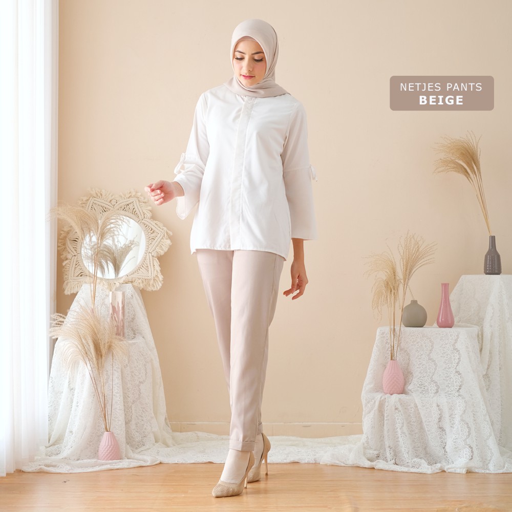 COD - M, L, XL, XXL ORIGINAL Celana Panjang Wanita - NETJES Pants SKU COLOR 2 of 2