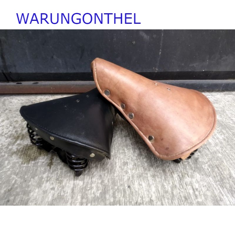 SADEL TERY SEPEDA ONTEL 28 - SADEL KULIT TERRY TERY SEPEDA ONTHEL UNTO KEBO ONTA ONTEL 28