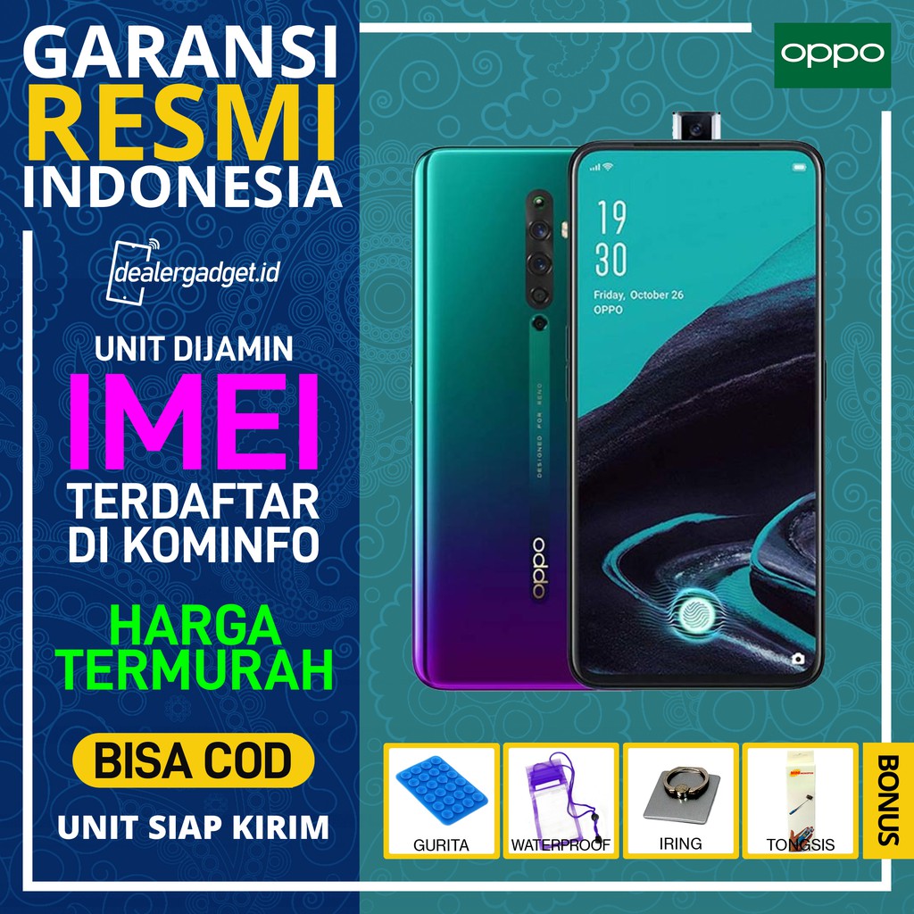 Oppo Reno 2F 8GB 128GB GREEN WHITE GARANSI RESMI | Shopee