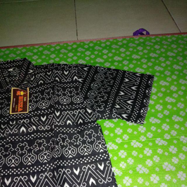 Ruzza Couple Batik Motif Semut Hitam Seragam Keluarga Size M L Xl