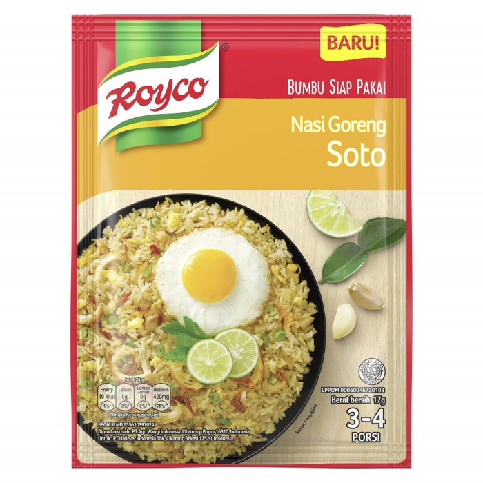 

vd2011c Royco Bumbu Siap Pakai Nasi Goreng Soto 17G Fsfs201