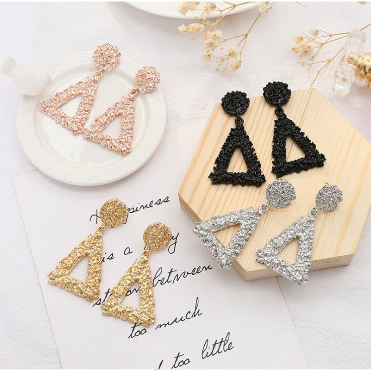 Grosir - F629 Anting Ala Korea Segitiga / Anting Paduan Segitiga Anting / Aksesoris Fashion