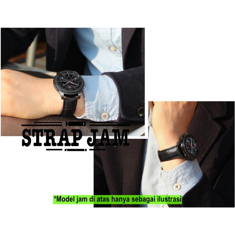 Tali Jam Eggel Valor - Strap 20mm Leather Kulit Texture Crocodile