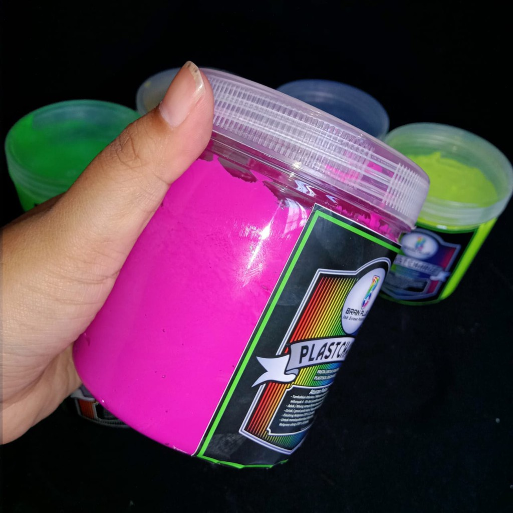 

RB Tinta Sablon PLASTISOL FLOURESCENT Brain Plus PINK 500gr