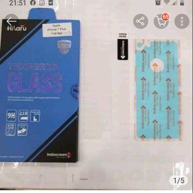 Screen guard full cover iphone 7plus