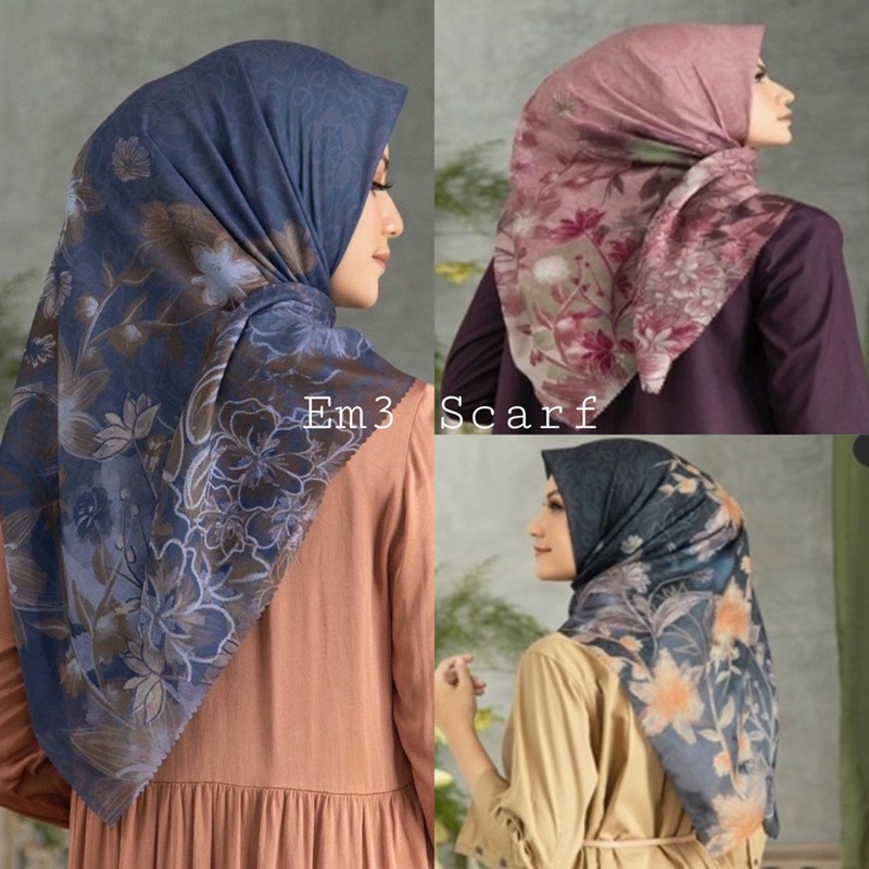 HIJAB VOAL MOTIF LASERCUT Jasmine series BEST SELLER