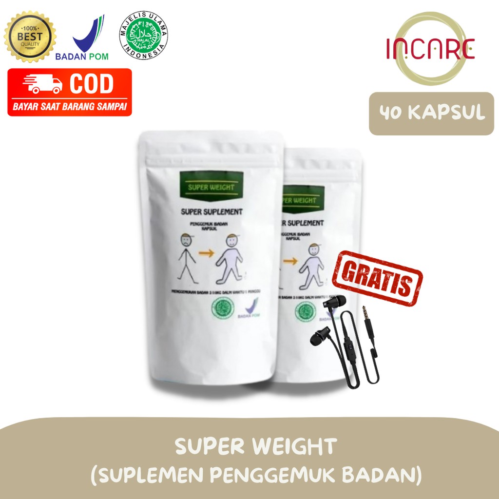 SUPER WEIGHT GAIN KAPSUL PENGGEMUK BADAN TERBUKTI MENAMBAH BERAT