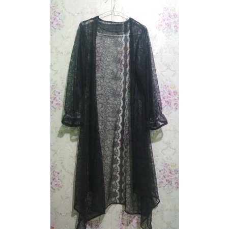 outer brokat panjang