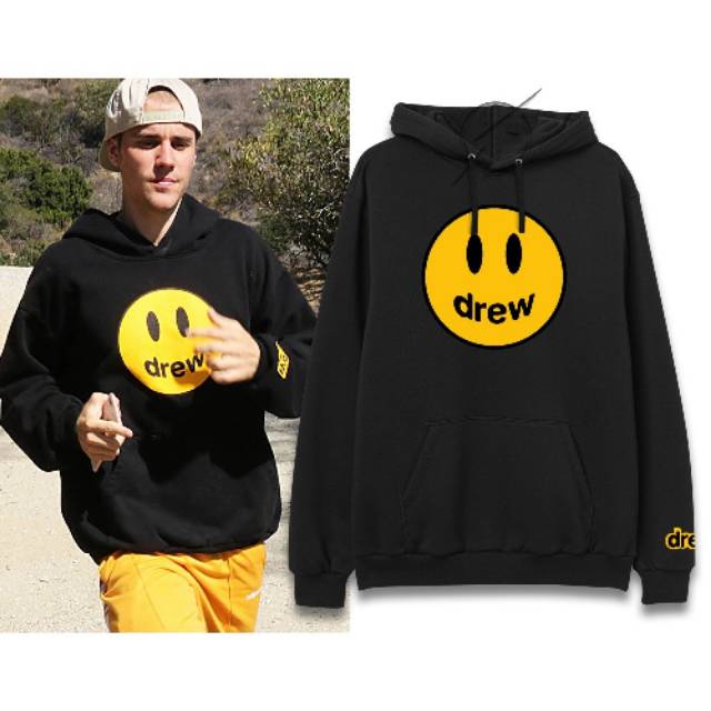 Hoodie drew justin bieber black