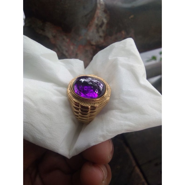 batu akik kecubung ungu